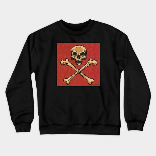 Skull N' Bones Crewneck Sweatshirt by RealmsOfNowhere